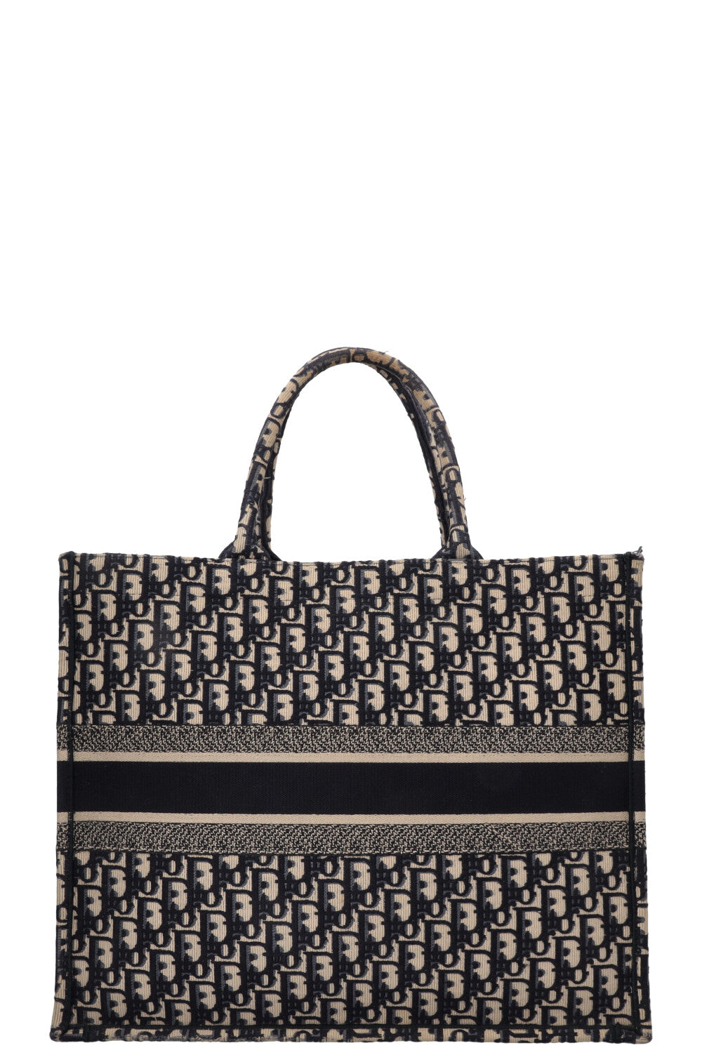 CHRISTIAN DIOR Book Tote Large Oblique Blue