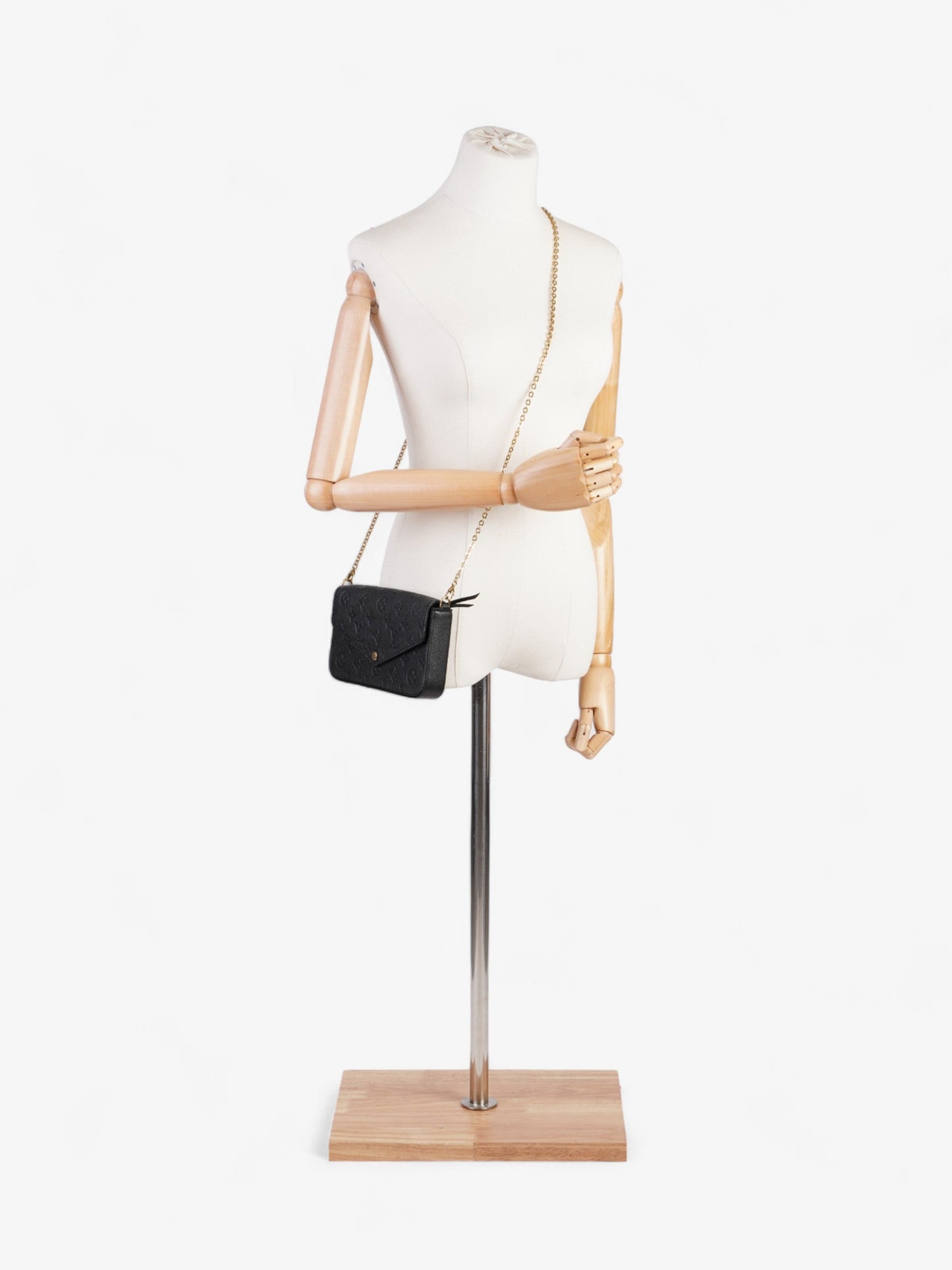 Louis Vuitton Pochette Felicie  Black Empreinte Leather