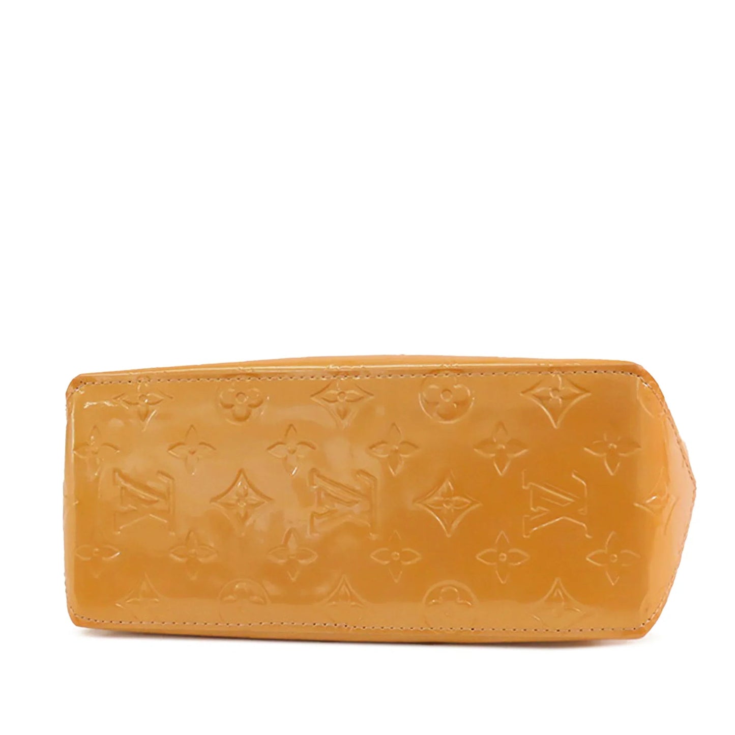 Yellow Louis Vuitton Monogram Vernis Reade PM Handbag