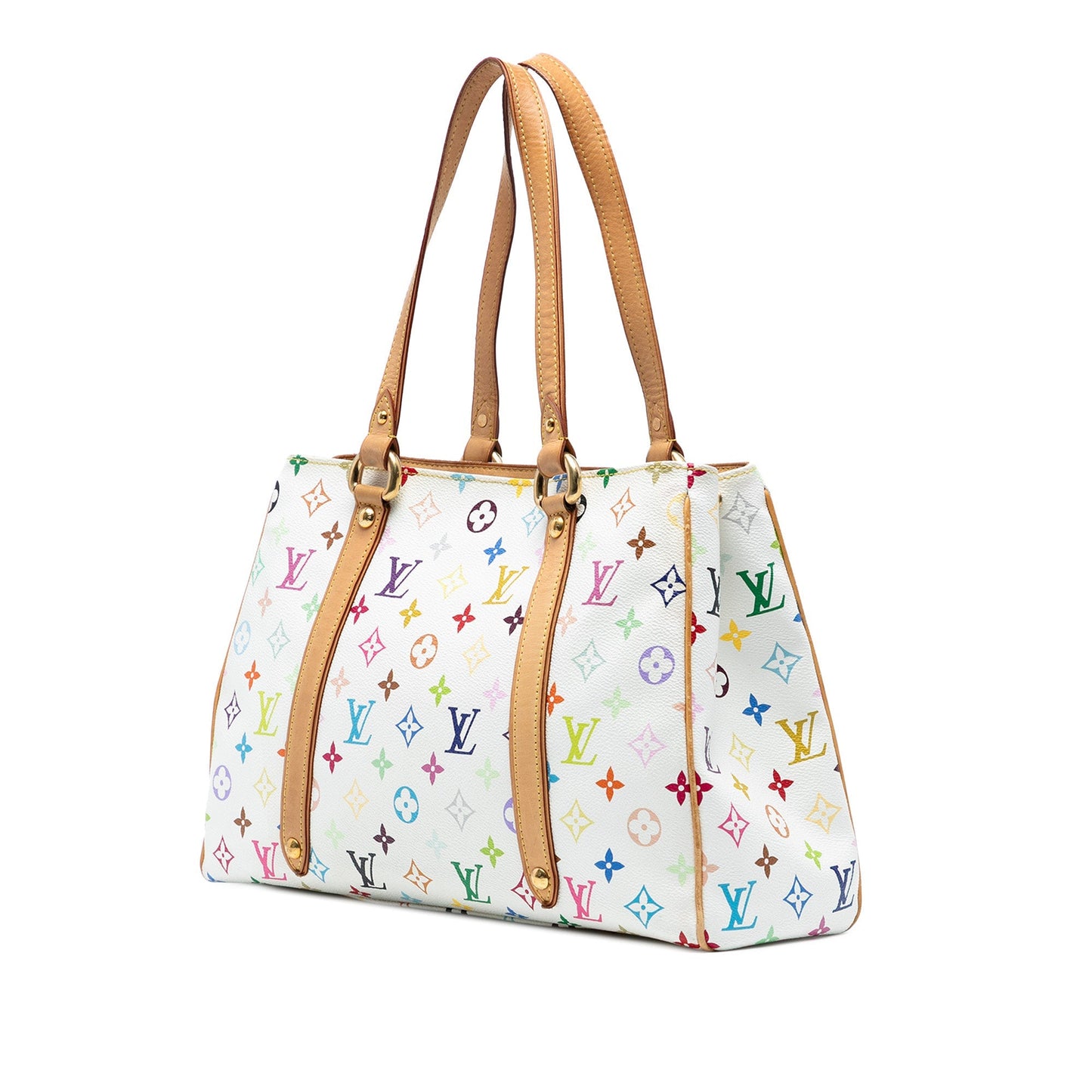 White Louis Vuitton Monogram Multicolore Aurelia MM Shoulder Bag