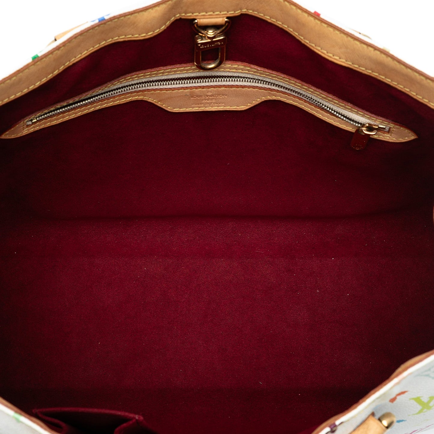 White Louis Vuitton Monogram Multicolore Aurelia MM Shoulder Bag