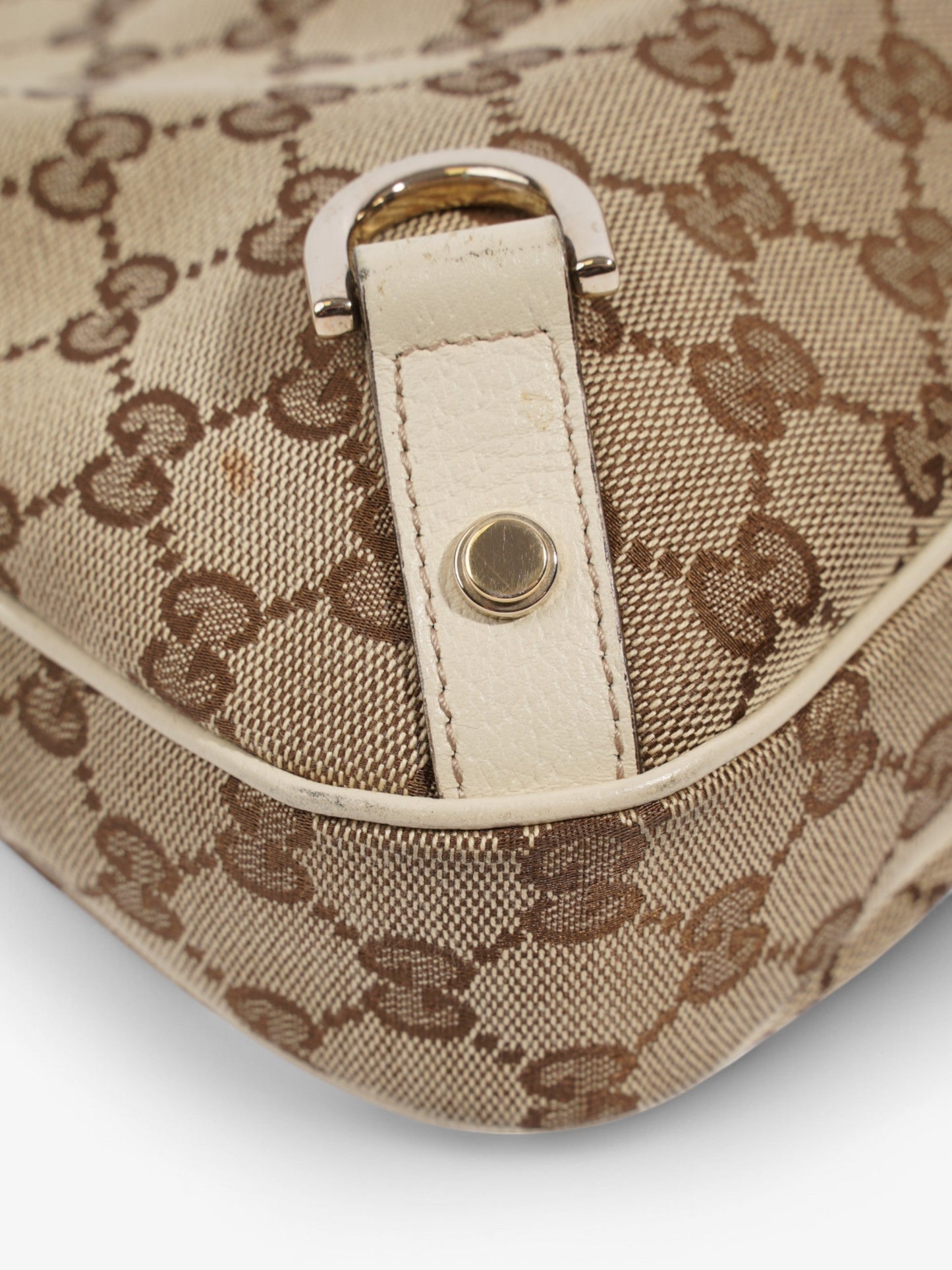 Gucci Abbey D-Ring Supreme / White Canvas