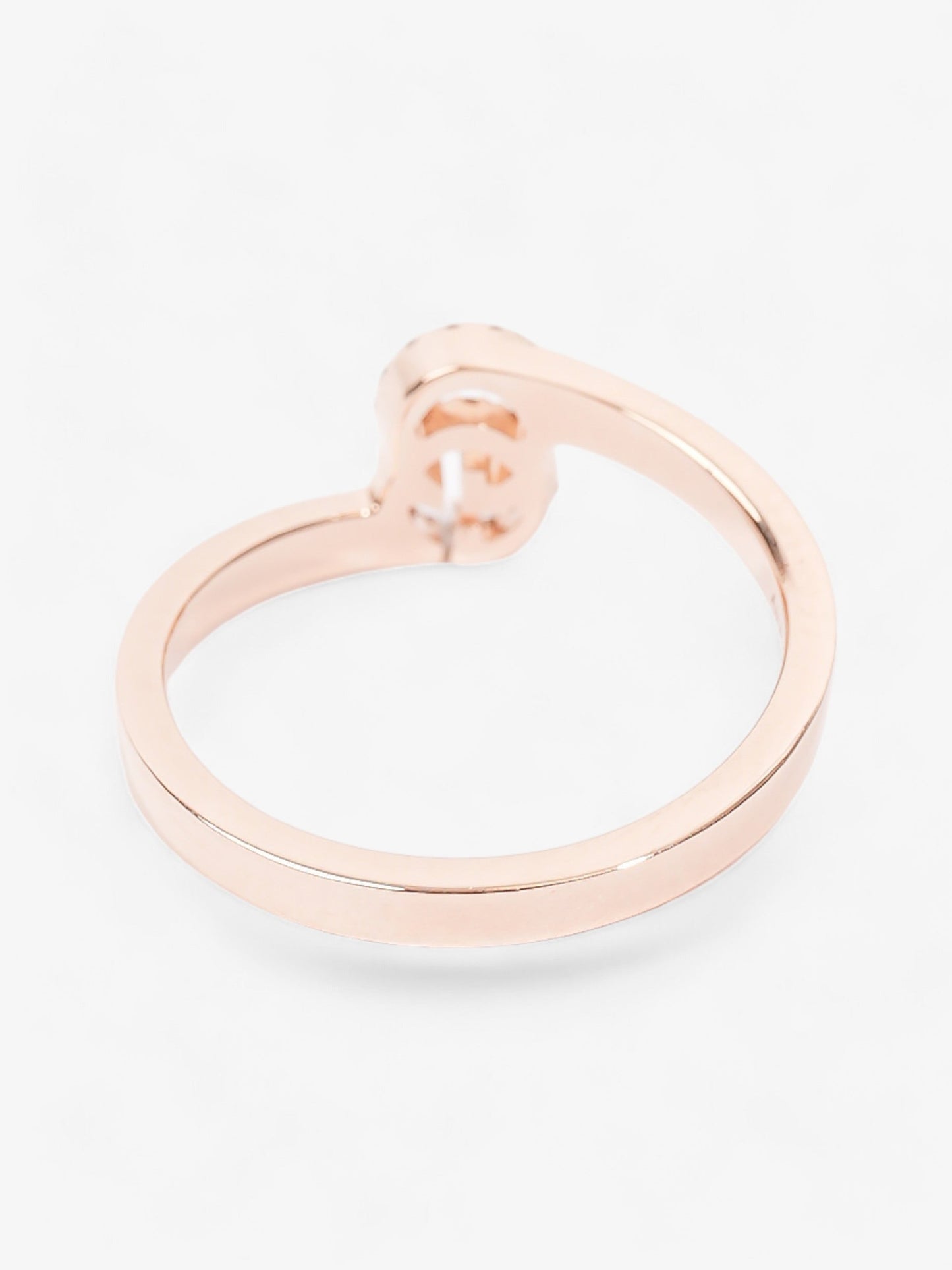 Gucci Running G Ring 18ct Rose Gold  / 0.5ct Diamond GG Rose Gold 49cm