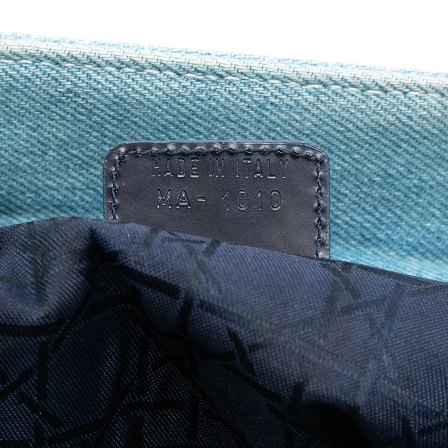 Blue Dior Large Denim Cannage Acrylic Handles Lady Dior Satchel