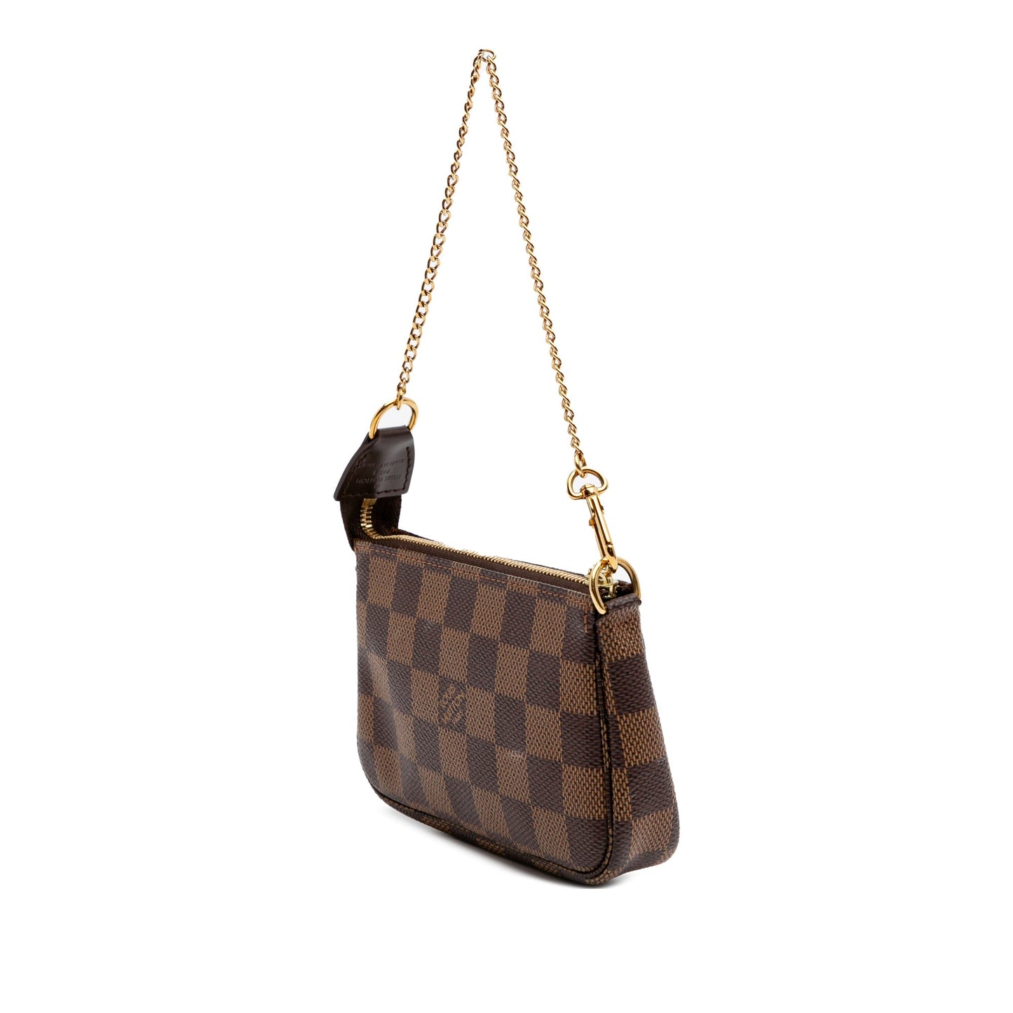 Brown Louis Vuitton Damier Ebene Mini Pochette Accessoires Handbag
