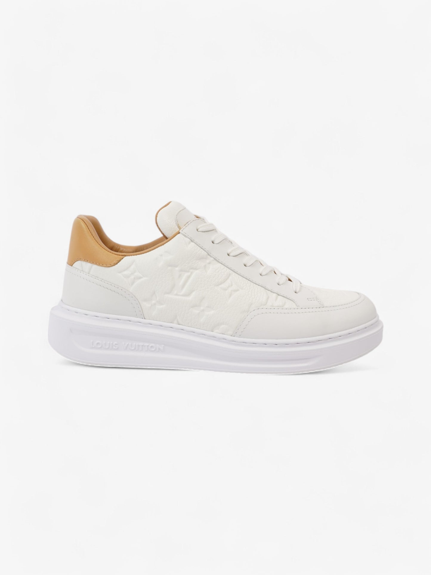 Louis Vuitton Beverley Hills White  / Beige  Leather EU 41.5 UK 7.5