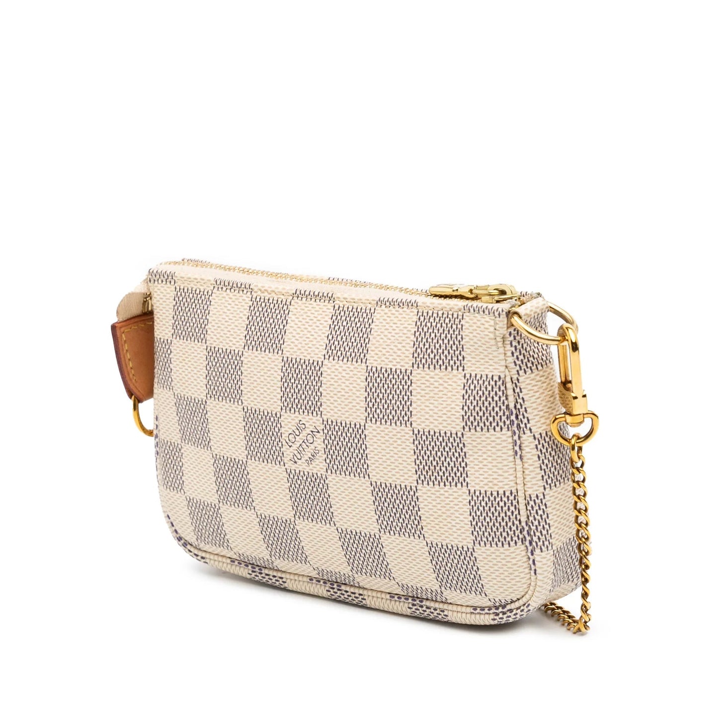 White Louis Vuitton Damier Azur Mini Pochette Accessoires Handbag
