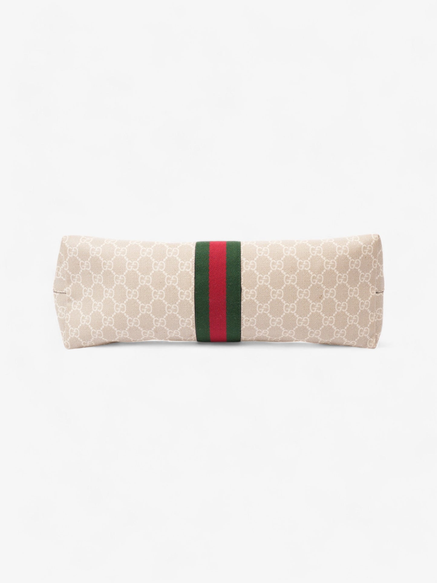 Gucci Ophidia Tote Bag Beige / White / Green Canvas Medium