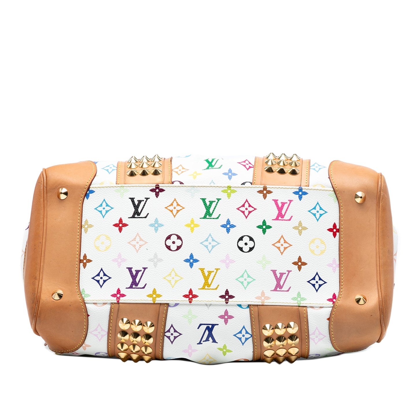White Louis Vuitton Monogram Multicolore Courtney GM Satchel