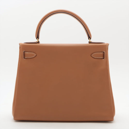 Hermes Kelly 28 Box Calf Gold - V Stamp