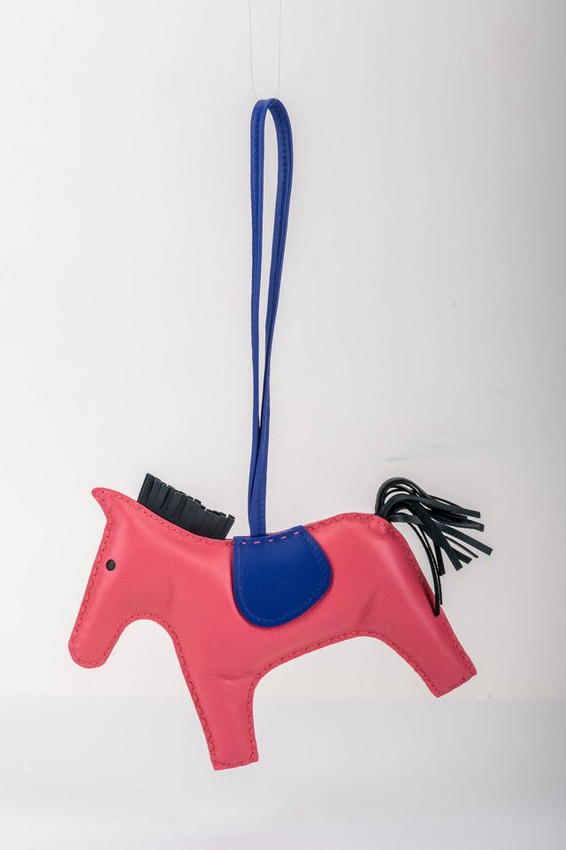 Hermes Grigri Rodeo Charm Rose Azalee