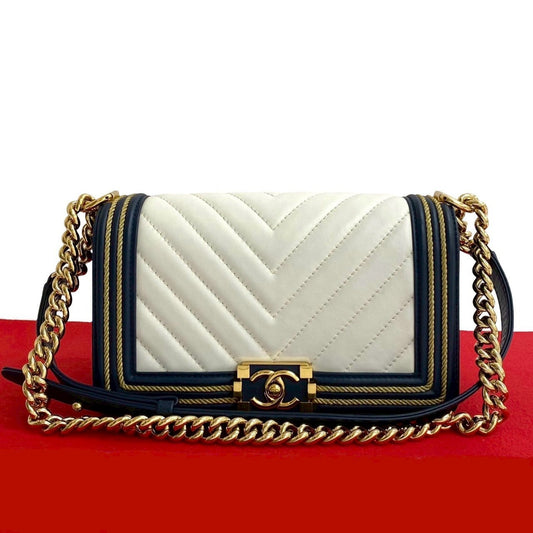Chanel Boy Chanel Lambskin Shoulder Bag