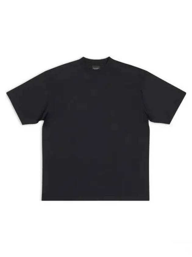 Luxury Balenciaga Trending 2026 Care Label Print Short Sleeve T-Shirt Black