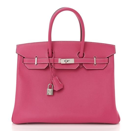 Hermes Epsom Birkin 35 Rose Tyrien