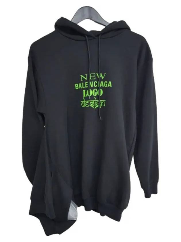 Luxury Balenciaga Trending 2026 New Logo Hoodie Black