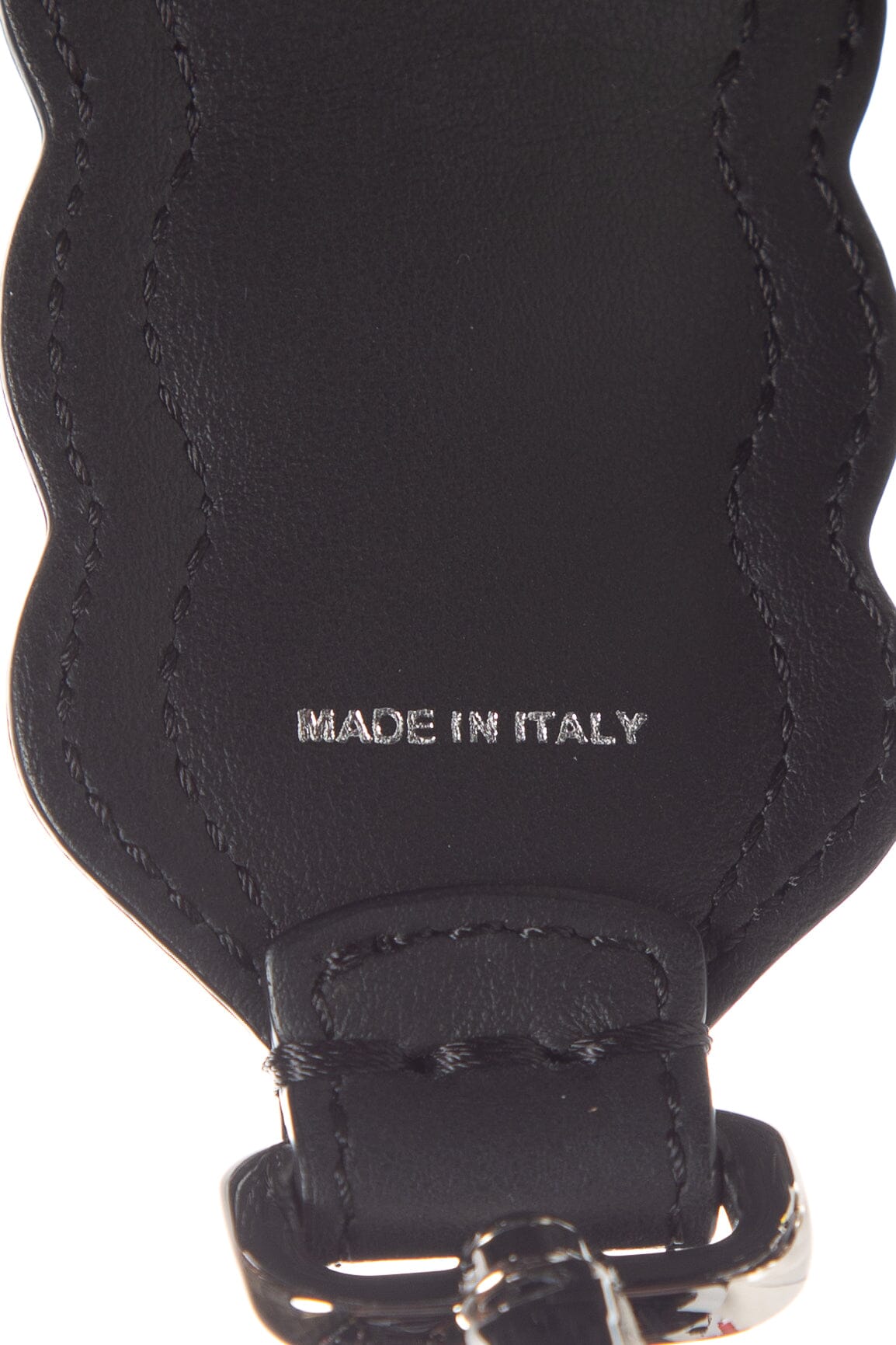 Fendi Black Sequins and Pearl Exotic Trim Strap