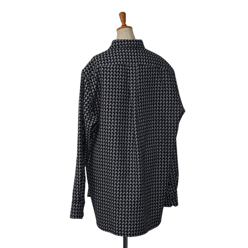 LOUIS VUITTON Louis Vuitton RM192 RDQ HHS66W Long-Handy  Wool/Polyester Black Grey  T-Shirt