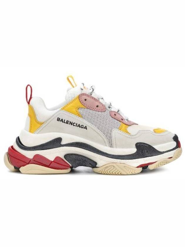 Luxury Balenciaga Trending 2026 Triple S Low Top Sneakers Cream Yellow