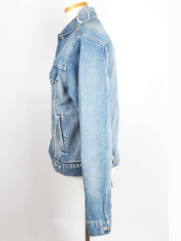 Luxury Balenciaga Trending 2026 Wave logo denim jacket 46