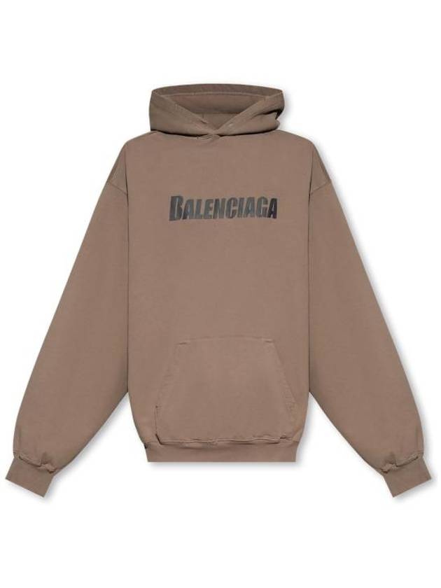 Luxury Balenciaga Trending 2026 Destroyed Oversized Hoodie Brown