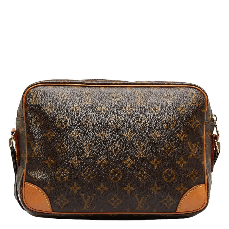 Louis Vuitton Monogram Nile Shoulder Bag M45244 Brown PVC Leather Louis Vuitton