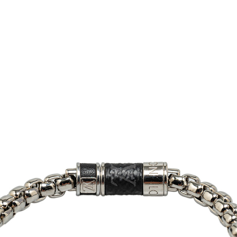Louis Vuitton Monogram M63107 Silver Metal PVC Bracelet Louis Vuitton