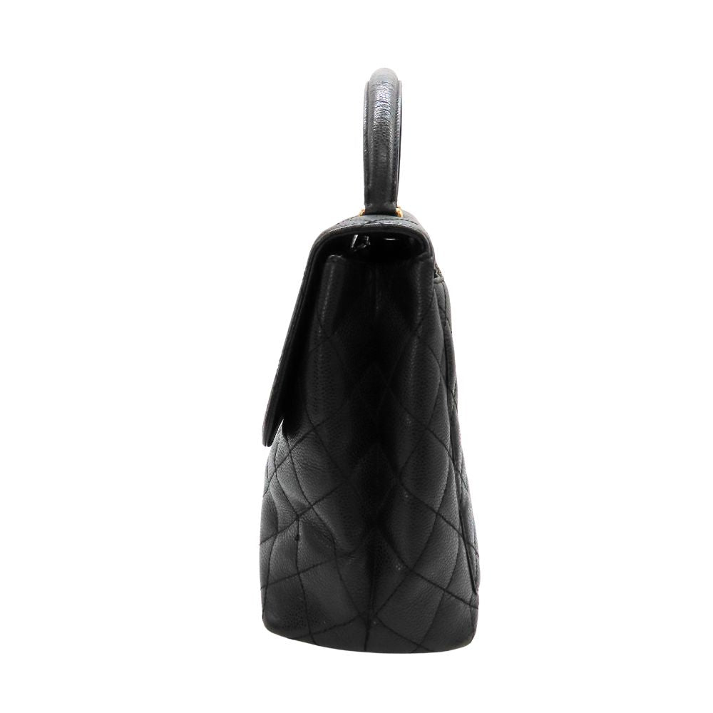 Chanel Caviar Skin Top Handle Bag Handbag