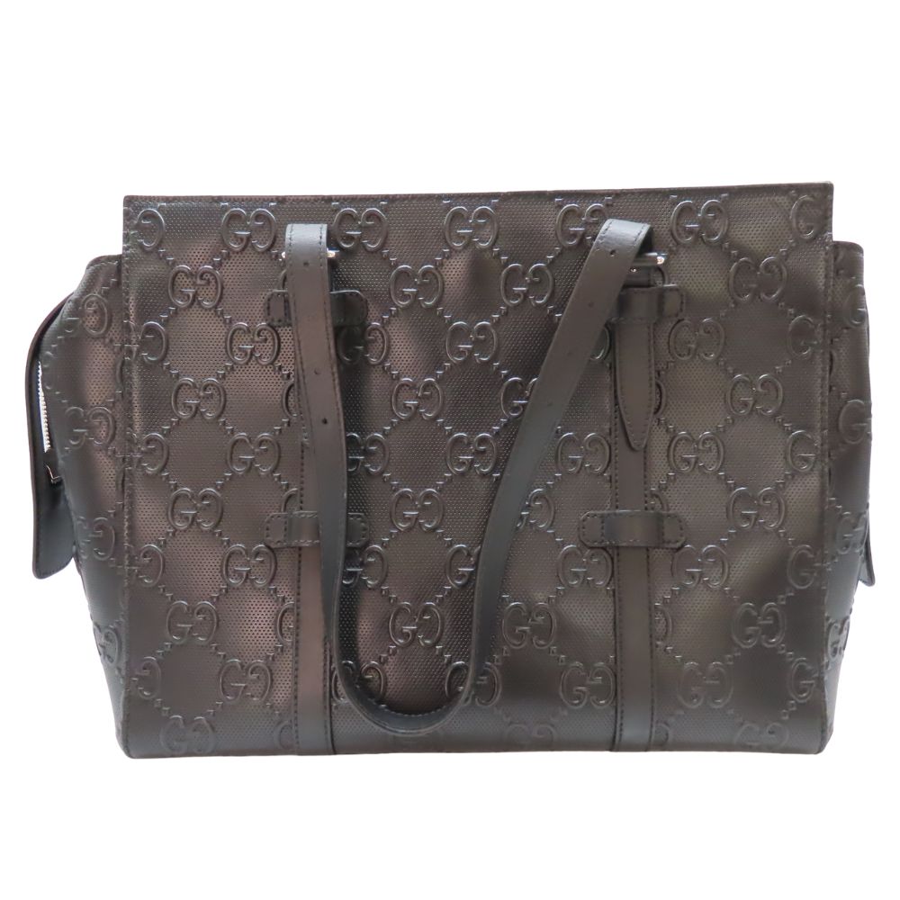 Gucci GG Emboss Tote Bag GG Leather