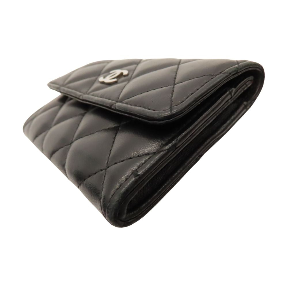 Chanel Matelassé Lambskin Card Case Handbag