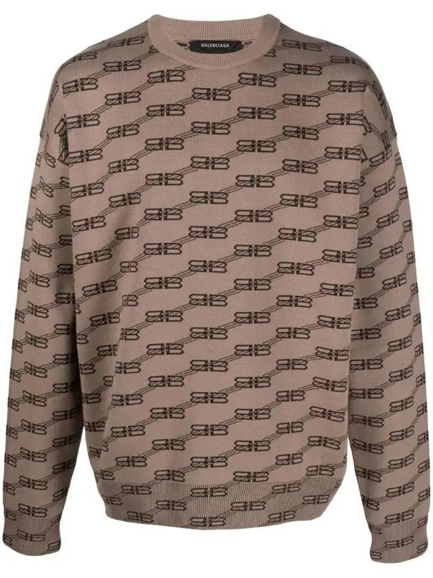 Luxury Balenciaga Trending 2026 BB Monogram Sweatshirt Brown
