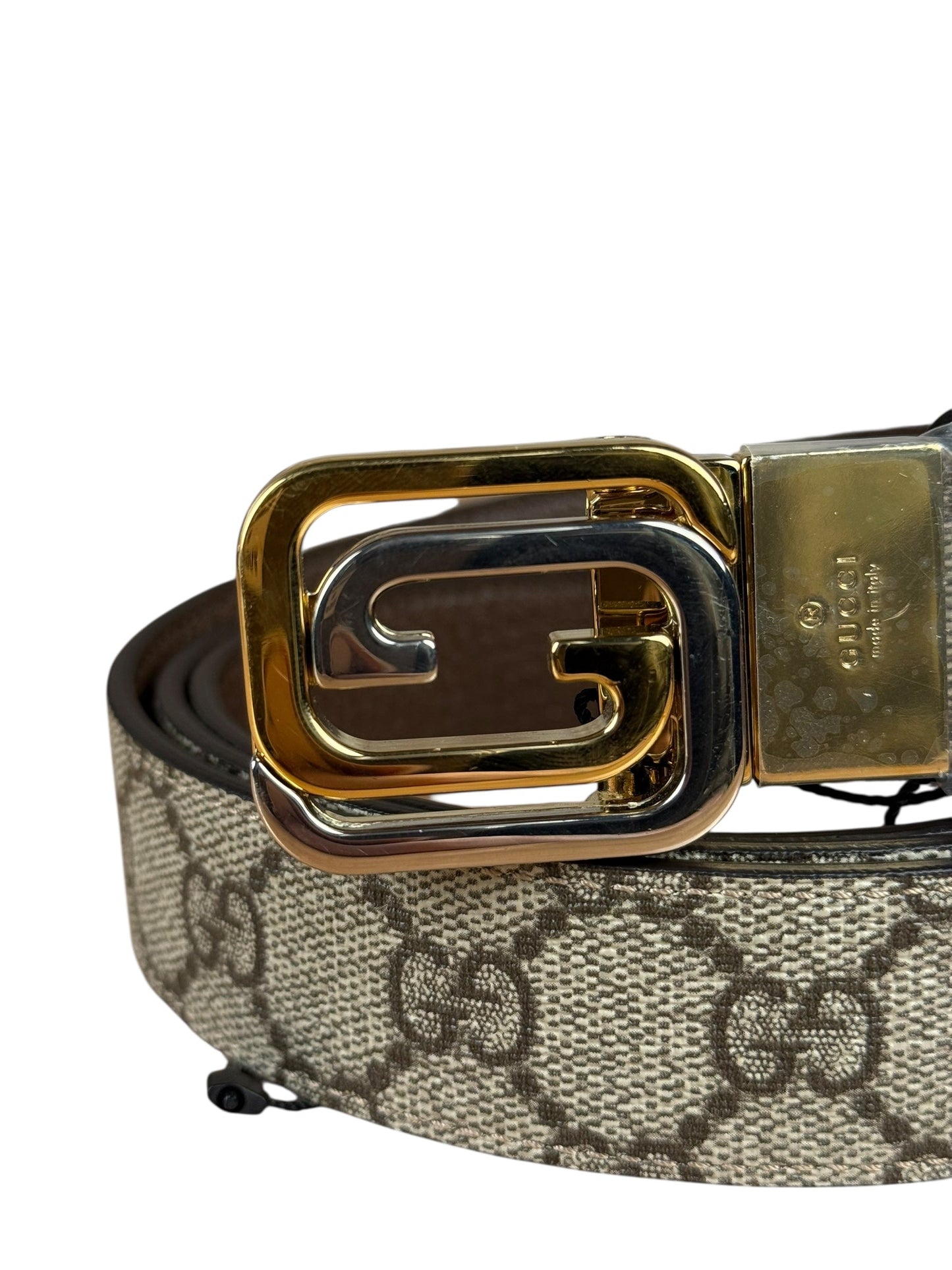 Gucci GG Buckle Belt Reversible Supreme
