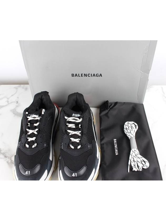 Luxury Balenciaga Trending 2026 Triple S sneakers black red 41 260
