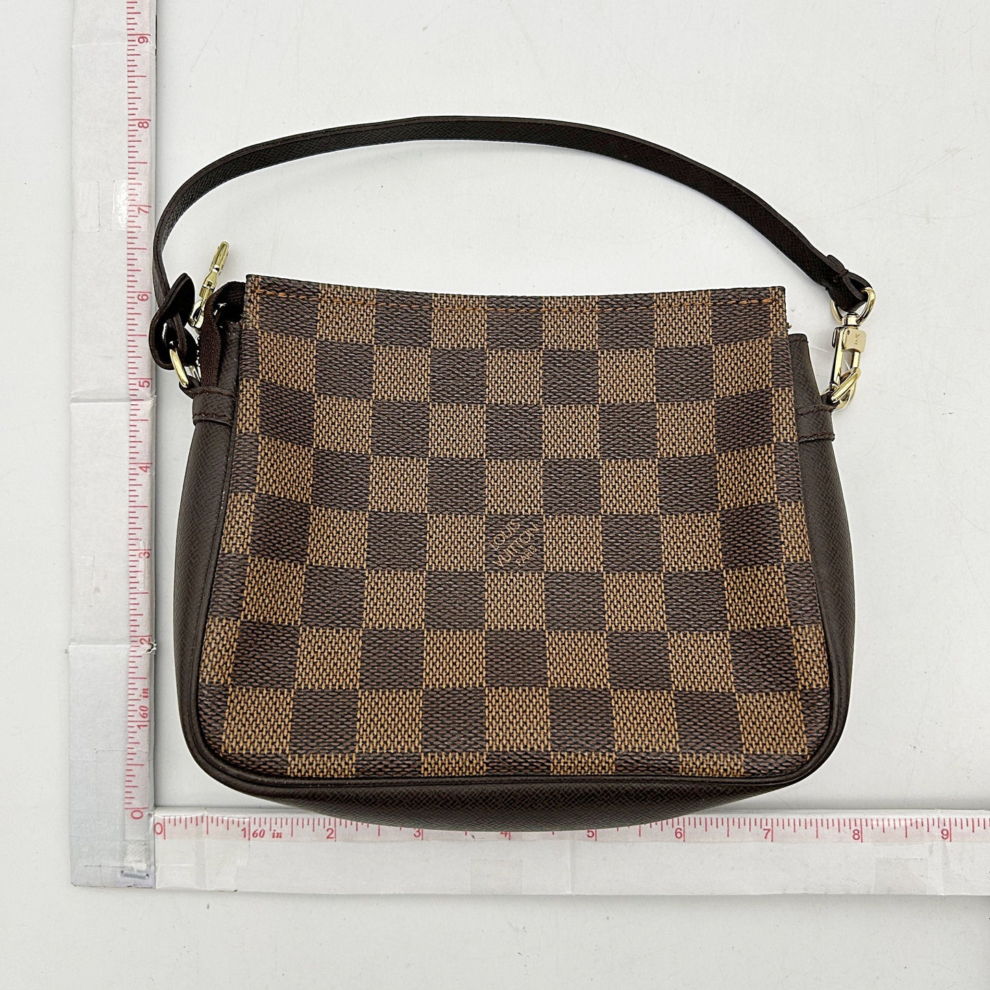 LOUIS VUITTON Damier Ebene Trousse Make Up Bag Pochette lv9936cc