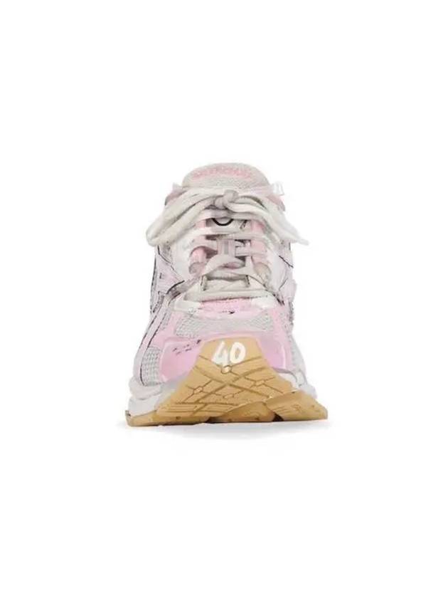 Luxury Balenciaga Trending 2026 Effect Mesh Runner Low Top Sneakers White Pink