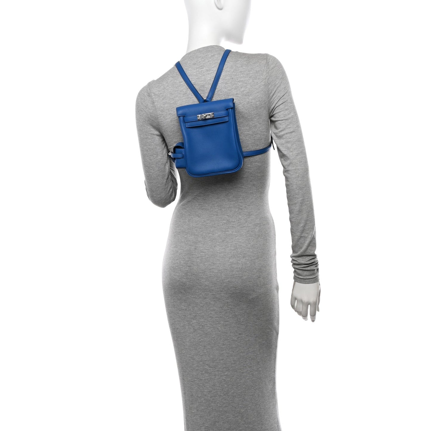 Hermes Swift Kelly Jump Backpack Bleu France
