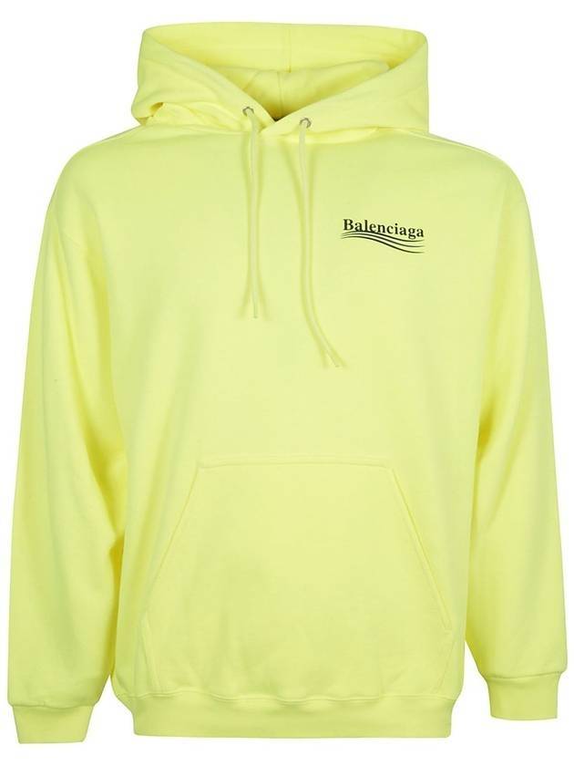 Luxury Balenciaga Trending 2026 Men's Political Wave Logo Hoodie Neon