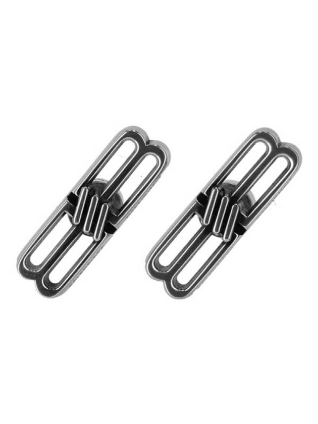 Luxury Balenciaga Trending 2026 WoMen's BB Icon Earrings Silver