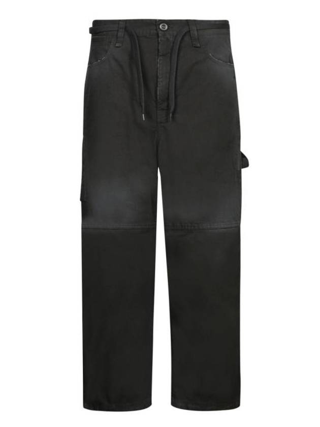 Luxury Balenciaga Trending 2026 Cropped Cargo Straight Pants Black