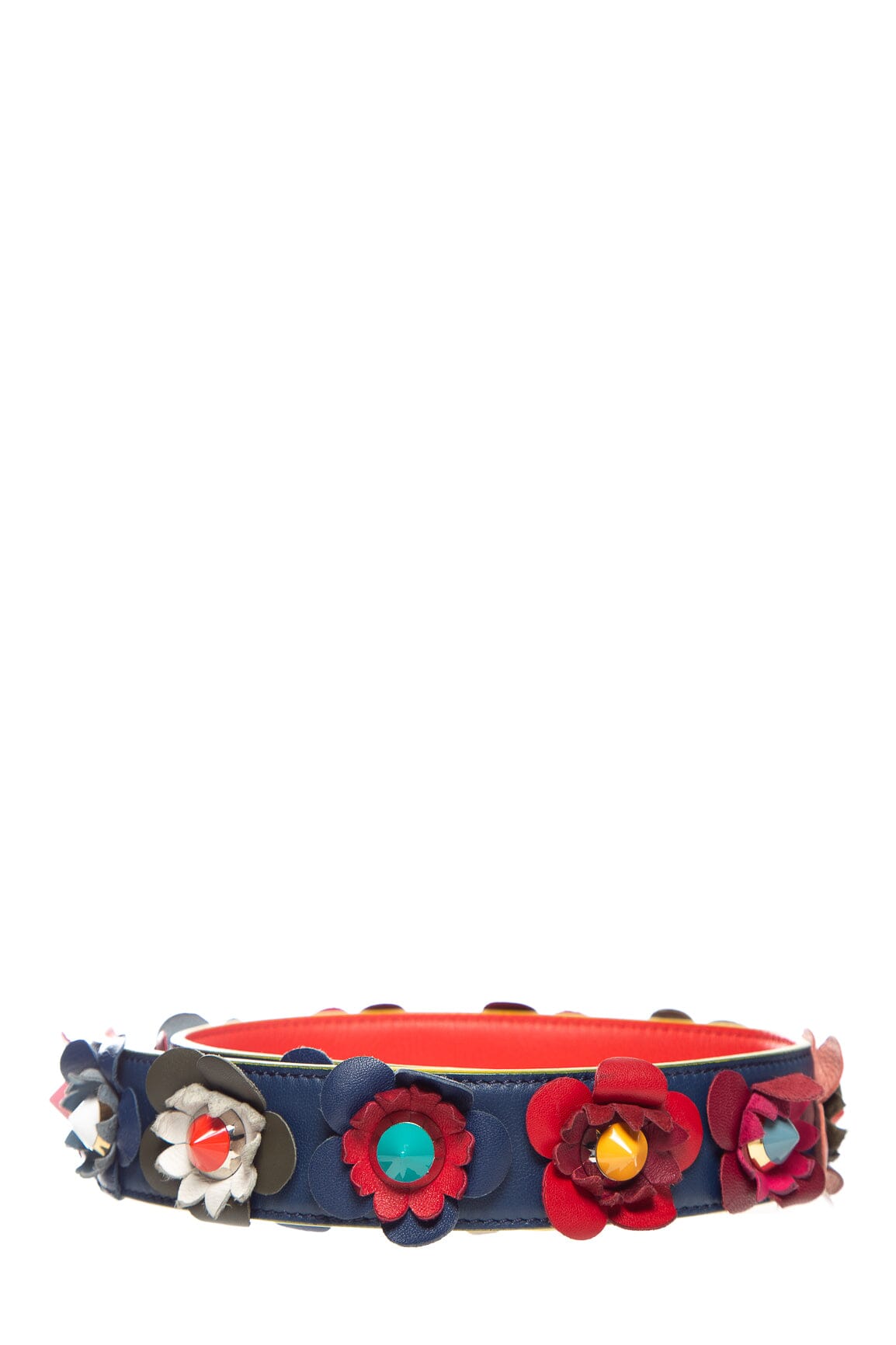 Fendi Multicolor Flower Studs Strap