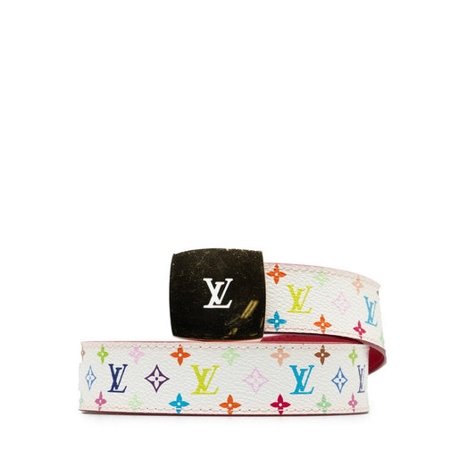 Louis Vuitton Monogram Multicolor Sanctuary Carré Belt M9682 Bronze Multicolor G PVC Leather Louis Vuitton