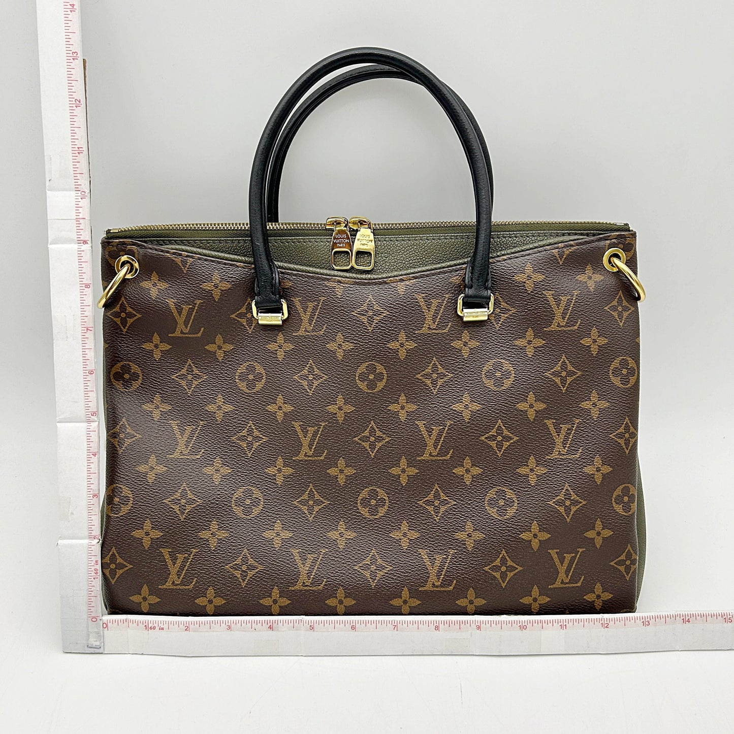Louis Vuitton Monogram Pallas MM - Brown Handle Bags, Handbags LA30082