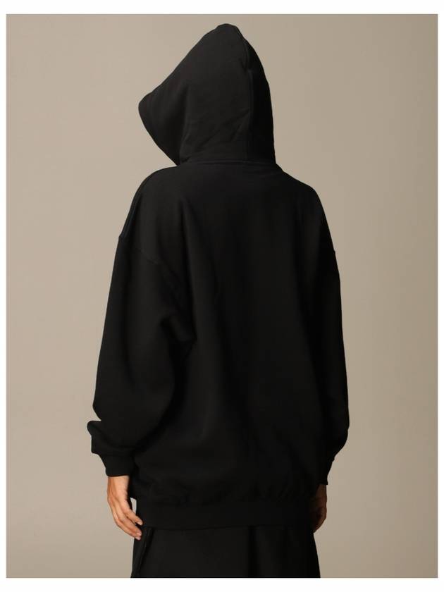 Luxury Balenciaga Trending 2026 BB Logo Round Print Hoodie Black