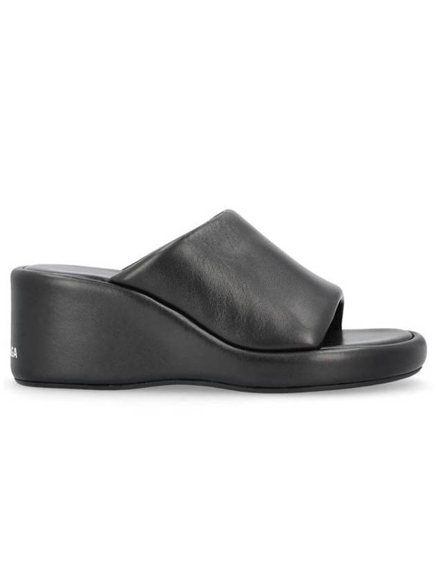 Luxury Balenciaga Trending 2026 Rise Wedge Sandals Black