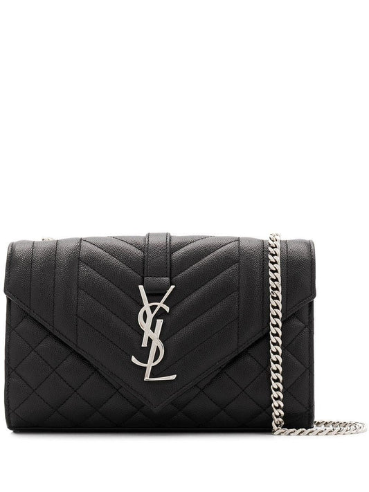 Luxury Saint Laurent Trending 2025 Women's Envelope S Crossbody Bag in Neronero | 600195BOW9210001000