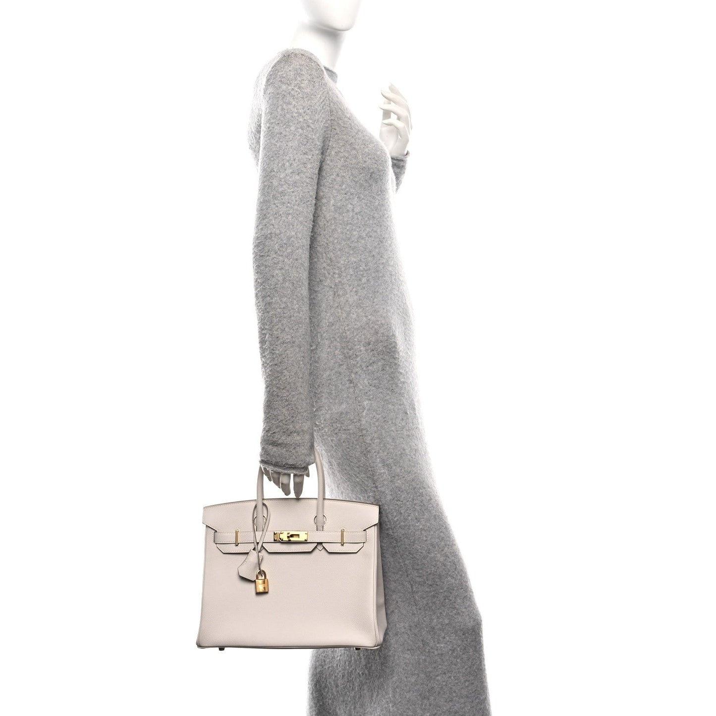 Hermes Epsom Birkin 30 Gris Pale