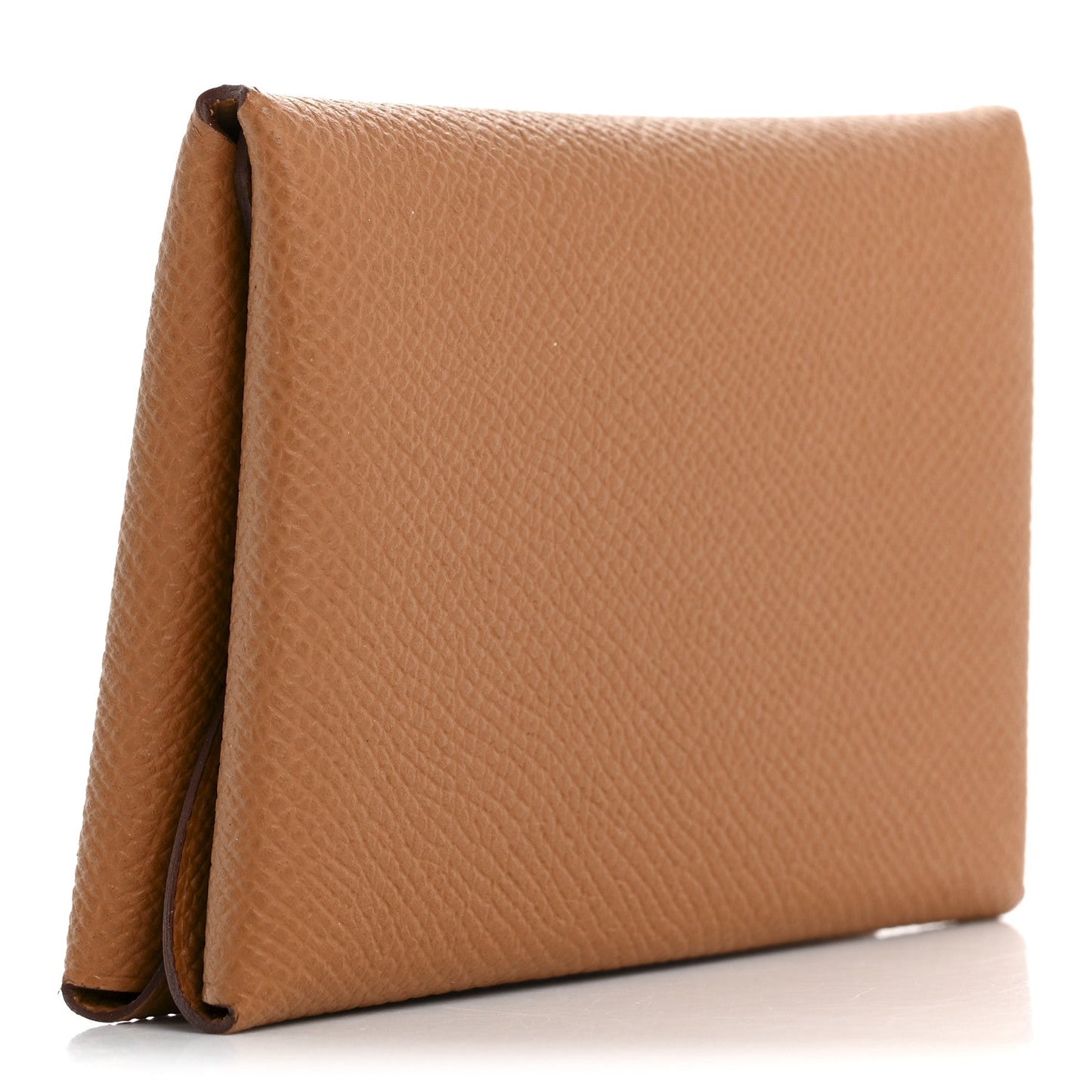 Hermes Epsom Calvi Duo Card Case Gold