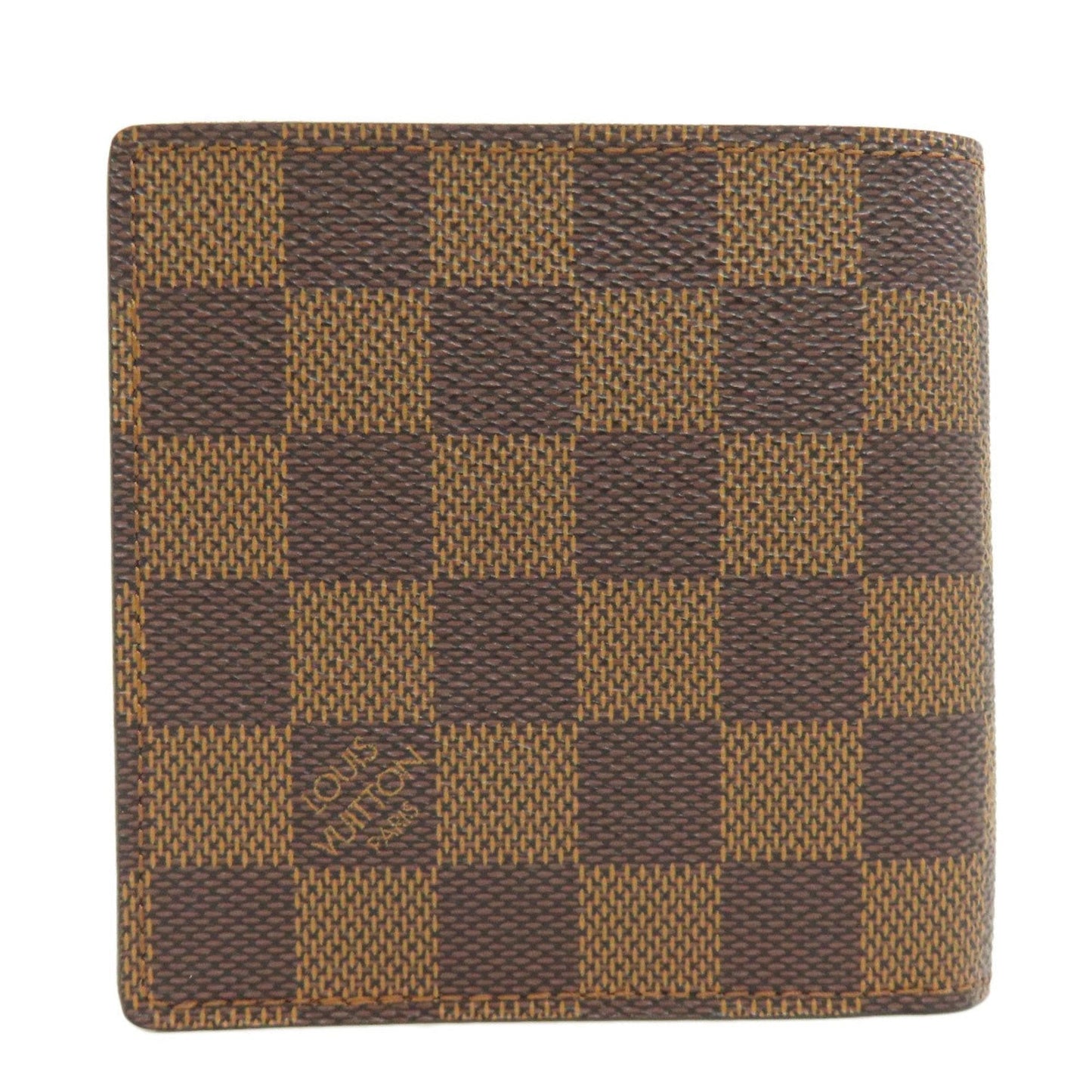 Louis Vuitton Damier Canvas Ebene Damier Canvas Wallet (Bi-Fold)