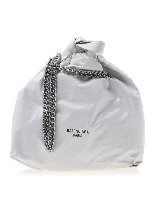 Luxury Balenciaga Trending 2026 WoMen's Crush Small Tote Bag Optic White