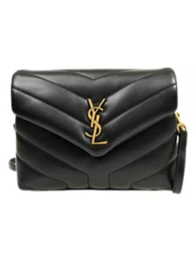 Luxury Saint Laurent Trending 2025 Loulou Toy Matelasse Shoulder Bag Black