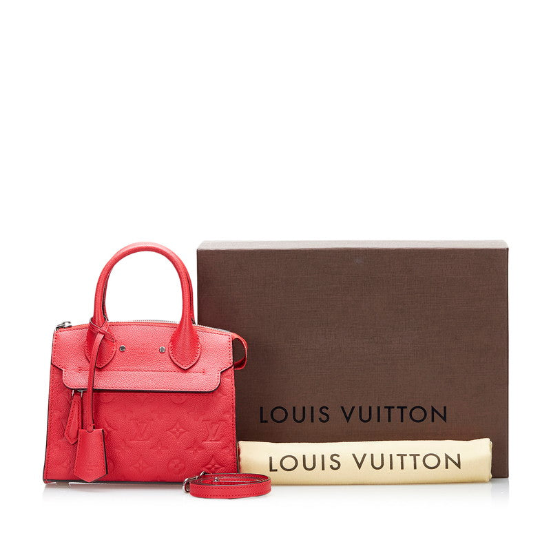 Louis Vuitton Monogram Implant Punch Mini Handbag Shoulder Bag 2WAY M41747 Poppetal Leather Louis Vuitton